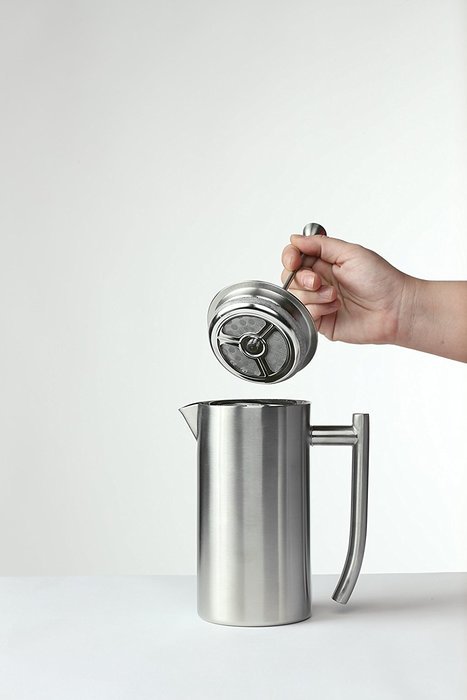 Frieling USA Double Wall Stainless Steel French Press Coffee Maker with Patented Dual Screen in Frustration Free... N14