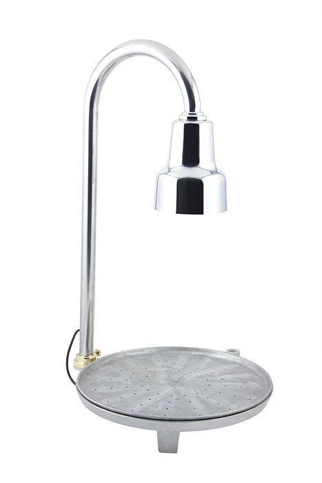 Bon Chef 50112 Overhead Infrared Heat L amp Pizza Server, 23-1/4" Diameter x 3' Height