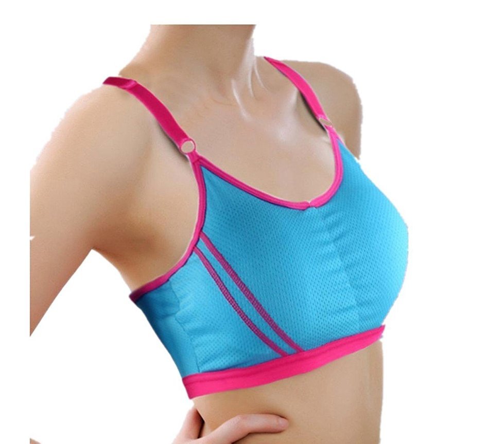 PHOTNO Women Lady Sports Yoga Athletic Solid Wrap Chest Strap Vest Tops Bra N25