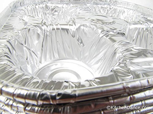 Disposable Aluminum 4 Cup Extra Large Cup Muffin Tray #1588 (25) N2