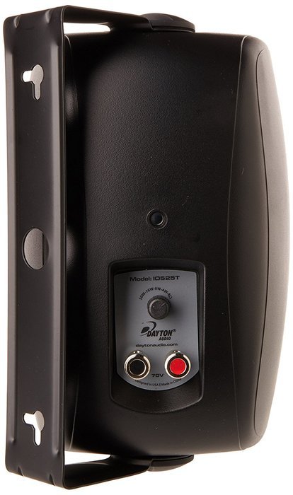 Dayton Audio IO525BT 5-1/4" 2-Way 70V Indoor/Outdoor Speaker Pair Black