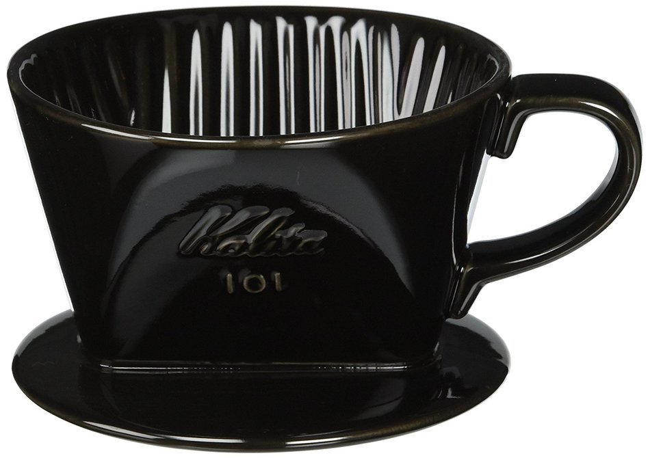 Earthenware Coffee Dripper (Kalita) Black N2