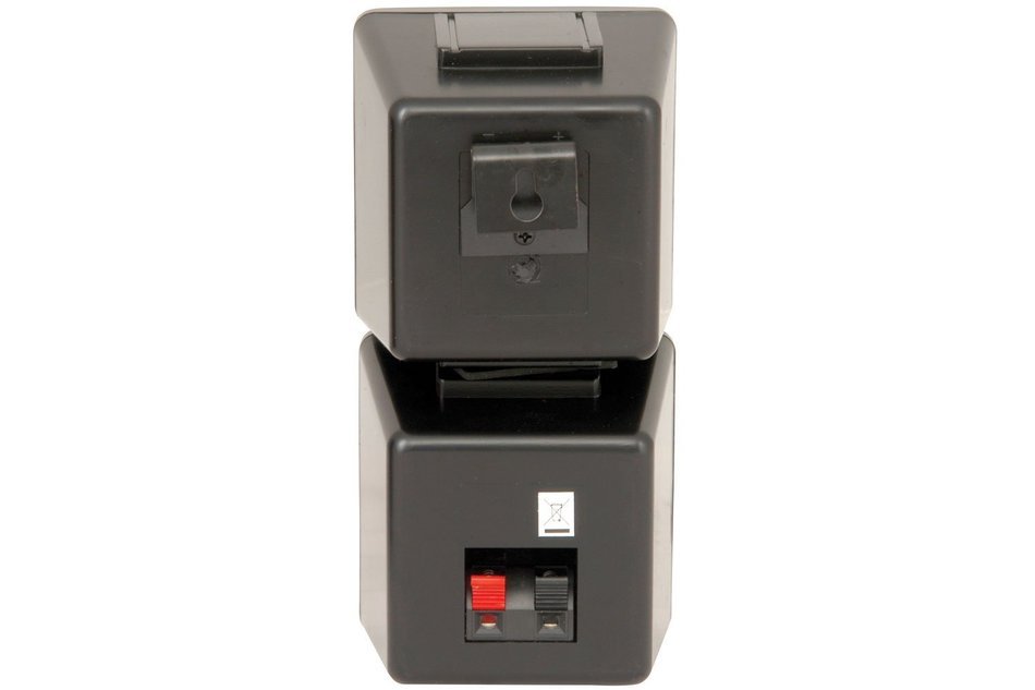 PAIR SATELLITE SPEAKERS -100W 8OHM -WALL/BOOKSHELF- COMPACT/SMALL - RESTAURANT