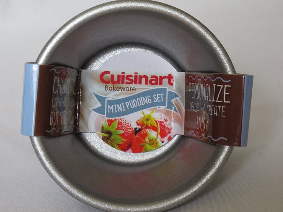 Cuisinart 4 Piece Pudding Set, Mini, Steel Gray N2