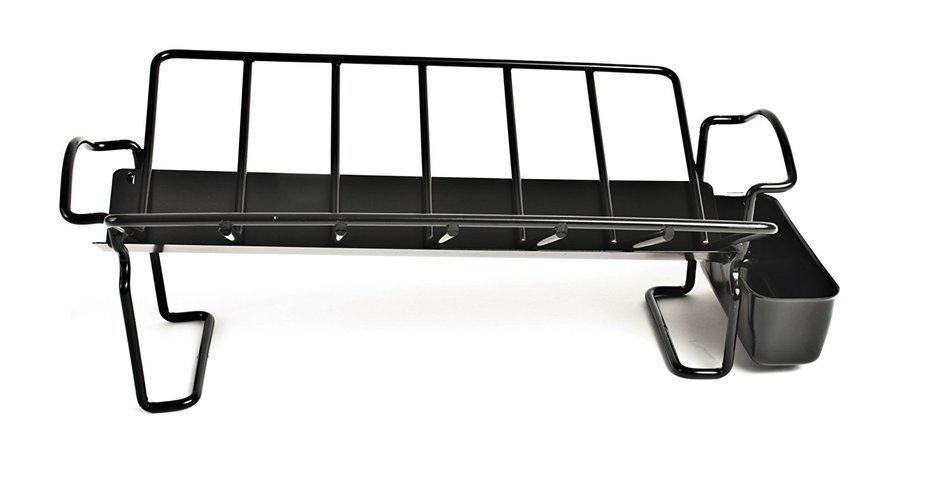 Charcoal Companion CC3093 Non-Stick Roasting Rack with Juice Reservoir