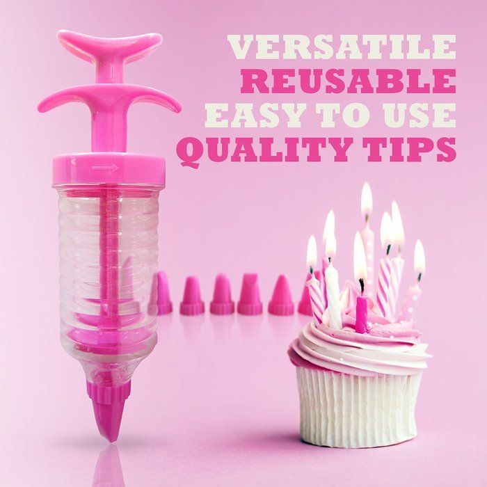 RevoLity Pastry Lcing Piping Bag Nozzle Tips Fondant Cake Sugar Craft Decorating Tool Set - Cake Decorating Pen... N6