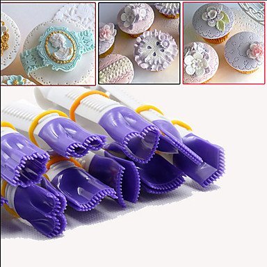 Y&XL&H 10pcs Cake Clip Plastic Tweezers Cake Cookies Pastry Cutter Decoration Mold Tools N2