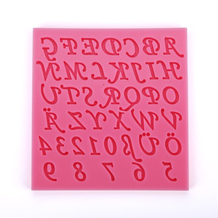 KookieMonsta Silicone Molds 3d Fondant Numbers Letters Molds Cake and Cupcake Decorating Tools N2