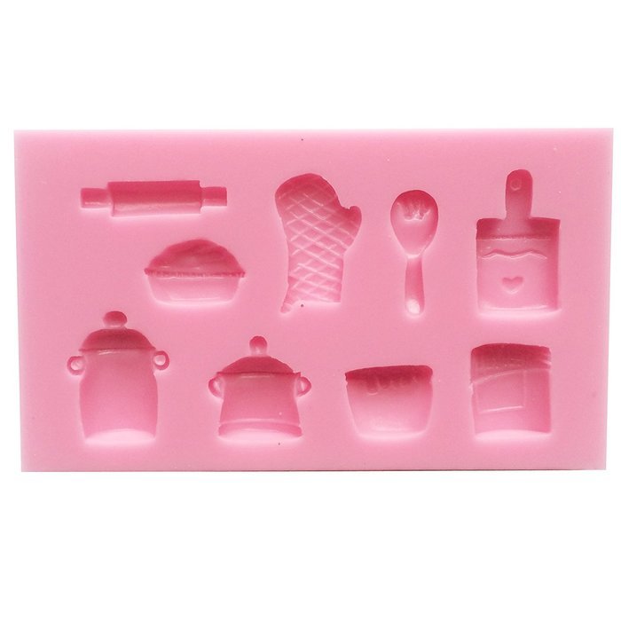 Funshowcase Baking Fun Candy Silicone Mold for Cake Decorate, Clay, Crafting N3