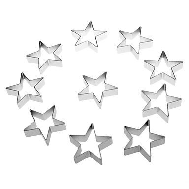 Sher Star Shaped Cake Biscuit Cookie Cutter (10pcs) N2