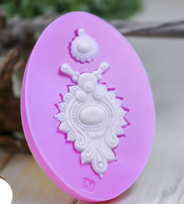 Anyana Jewel Pendant Silicone Fondant Mold Cake Decorating Pastry Gum Pastry Tool Kitchen Tool Sugar Paste Baking...