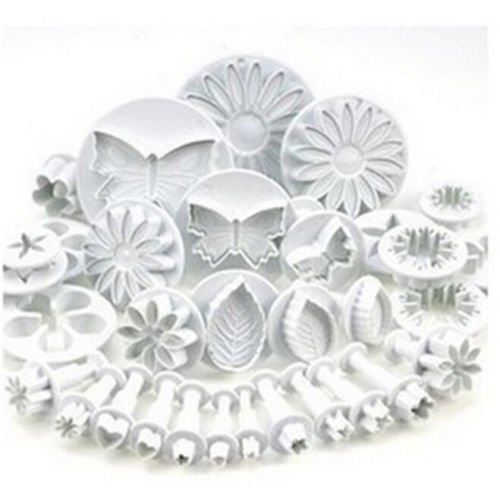 33Pcs Fondant Cake Decorating Sugarcraft Plunger Cutter Tools Mold Mould Cookies