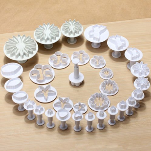 33Pcs Fondant Cake Decorating Sugarcraft Plunger Cutter Tools Mold Mould Cookies N2