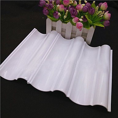 Sher Wave-shaped Cake Decorating Plastic Pad Sugarcraft Modelling Pad Flower Mold Tool Set of 2 N3