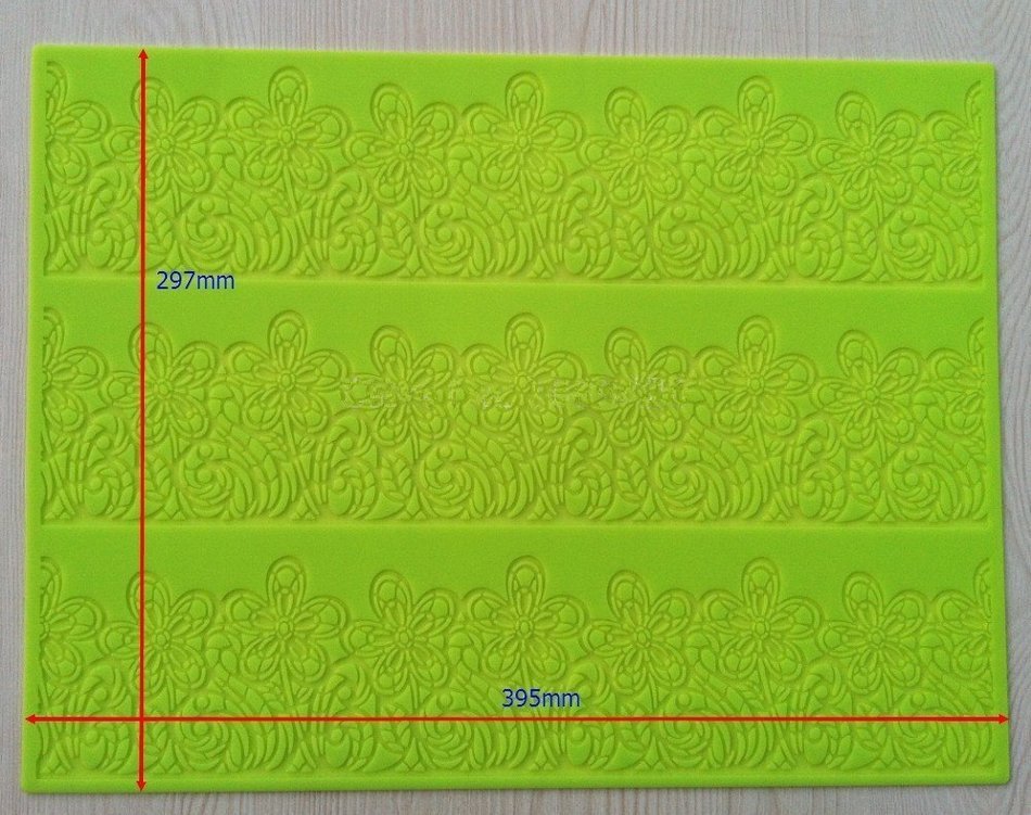 Anyana Embossing Mat Fondant Silicone Sugarpaste Mould Sunflower Cake Decorating Tools N2