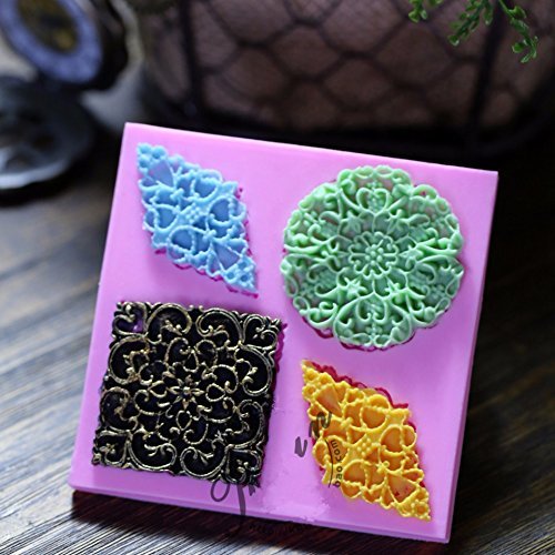 Anyana 3D Flourish Silicone Fondant Mold Cake Decorating Pastry Gum Pastry Tool Kitchen Tool Sugar Paste Baking... N3