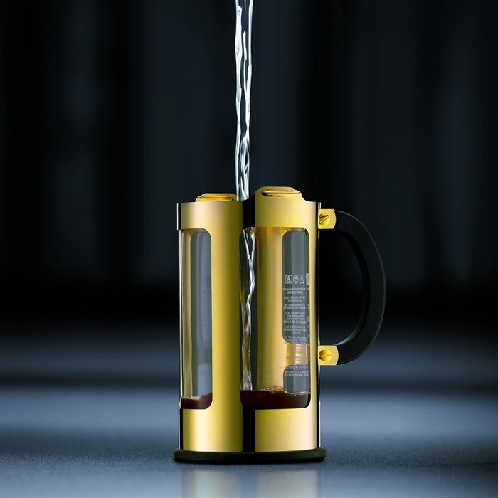 Bodum Chambord 8-Cup French Press Coffee Maker, Silver N6