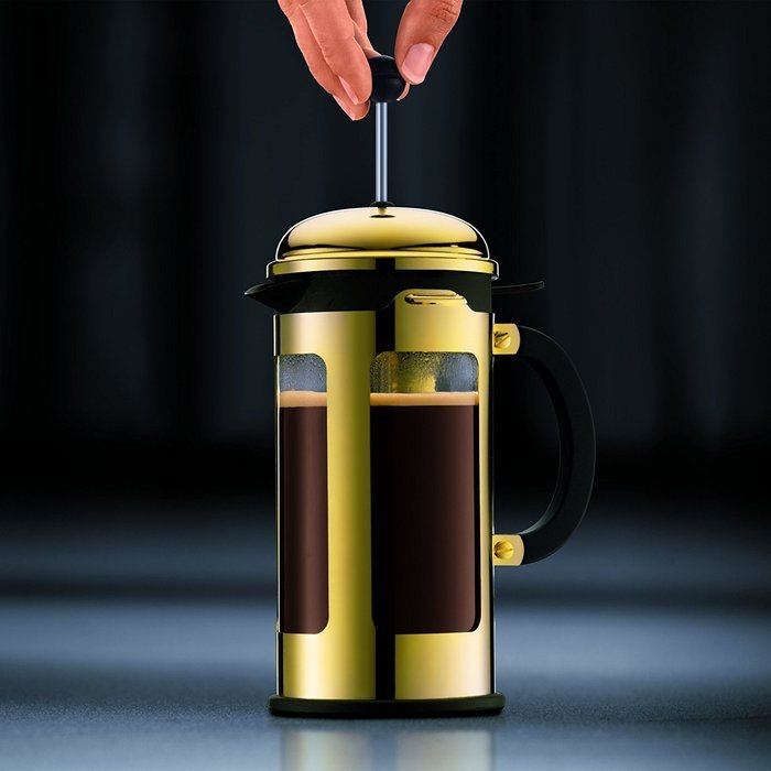 Bodum Chambord 8-Cup French Press Coffee Maker, Silver N7