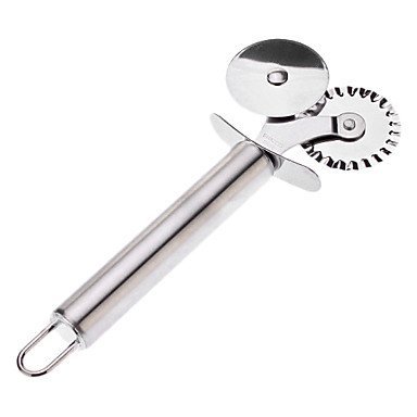 Sher Double Round Stainless Steel Knife For Pizza