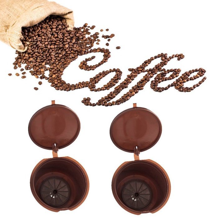 MAXGOODS Reusable Coffee Capsules, Eco-Friendly Single Serve Coffee Filters,For Nescafe Dolce Gusto Machine K... N2