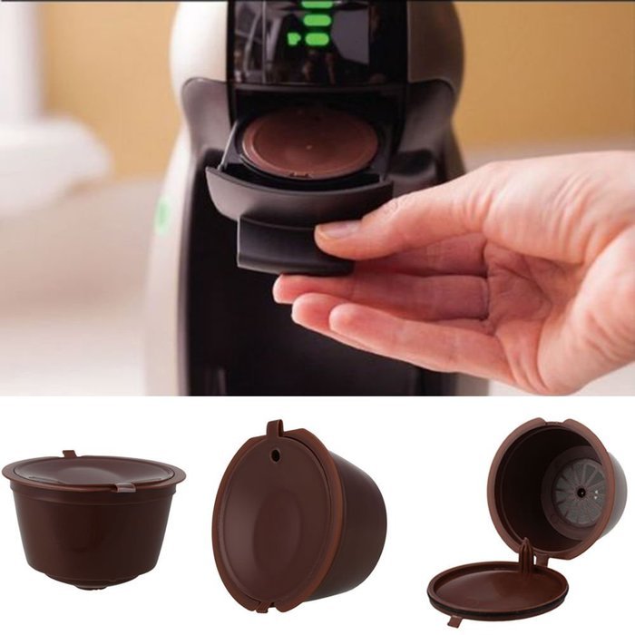 MAXGOODS Reusable Coffee Capsules, Eco-Friendly Single Serve Coffee Filters,For Nescafe Dolce Gusto Machine K... N3