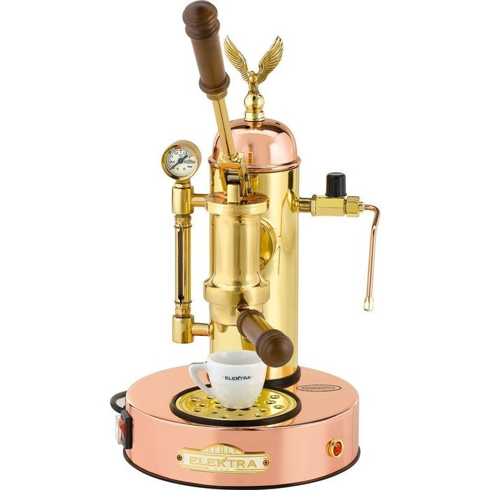 Microcasa a Leva Espresso Machine Finish: Copper and Brass