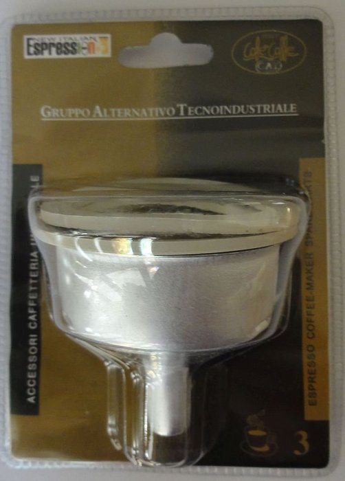 GAT Aluminium Espresso 6 Cup Coffee Maker Blister Pack Replacement Funnel 2 seals Filter N4