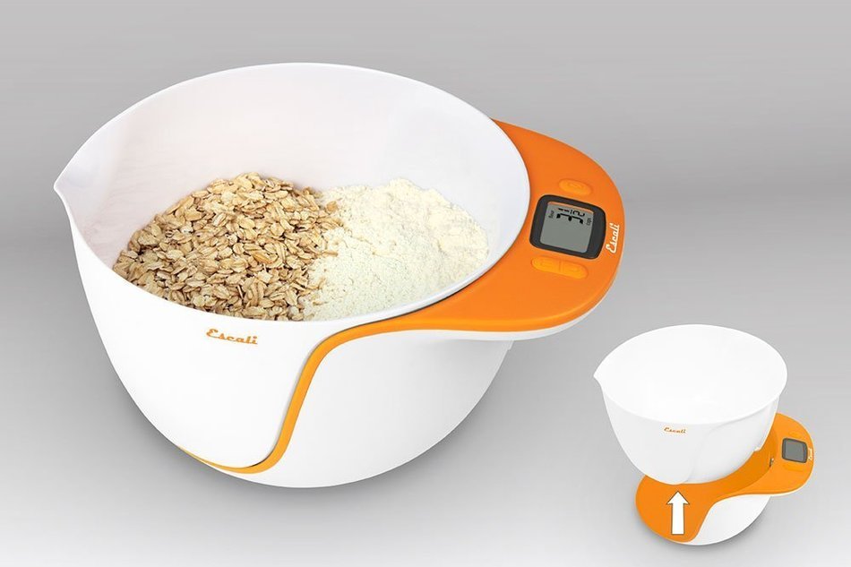 Escali MB115KG Taso Mixing Bowl and Digital Scale 11Lb/5Kg, Kiwi Green N9