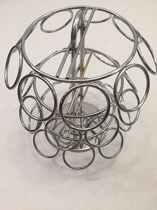 K-Cup Carousel, Hold 27 Coffee or Tea K-Cup Pods. By Lily's Home (Chrome) N6