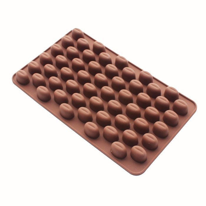 X-Haibei Coffee Beans Chocolate Candy Ice Cube Cake Decoration Silicone Bakeware Mould