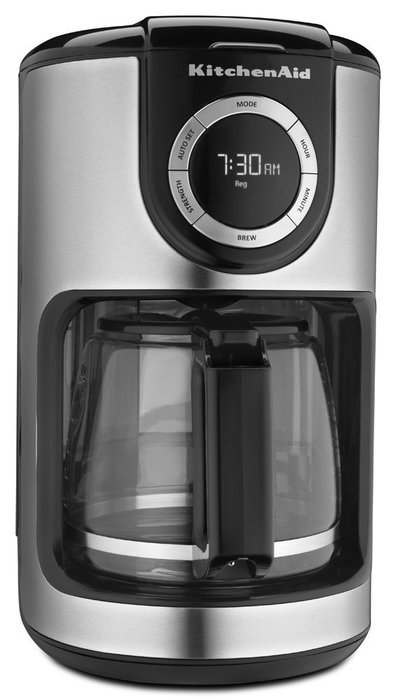 KitchenAid KCM1202WH 12-Cup Glass Carafe Coffe Maker - White