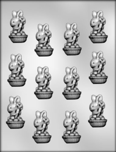 CK Products 2-1/8" Bunny W/Carrot Choc Mold
