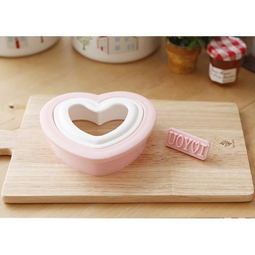 Heart Shaped Cute Sandwich Pouch Maker Bread Mold Cutter N3