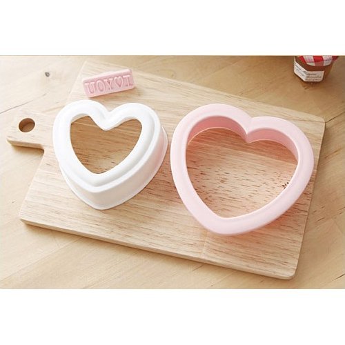 Heart Shaped Cute Sandwich Pouch Maker Bread Mold Cutter N4