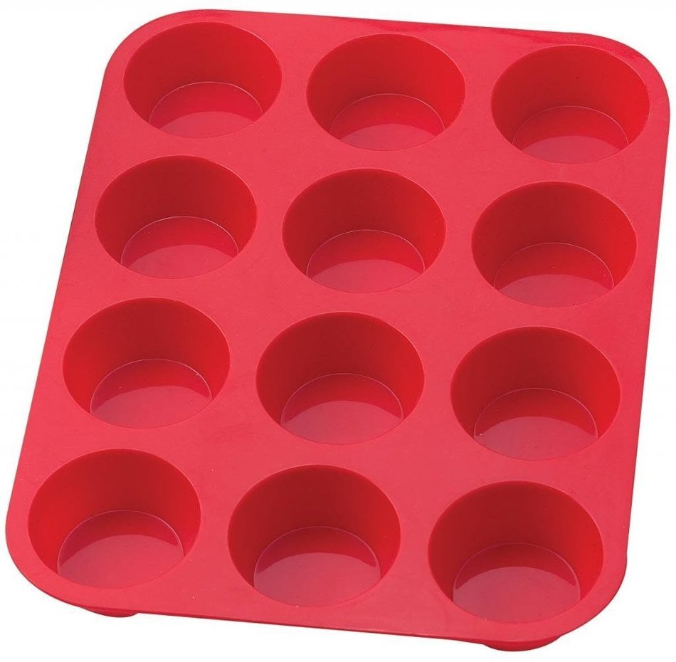 Sorbus 12 Cup Silicone Muffin & Cupcake Baking Pans, Non-Stick, Easy To Clean, Oven/Microwave/Dishwasher/Freezer...