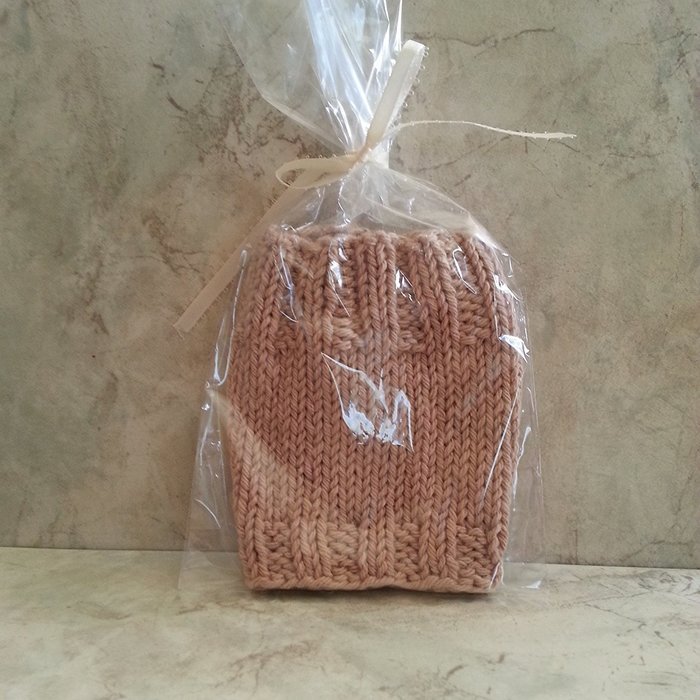 Cotton Knit Coffee Cup Sleeve Camel