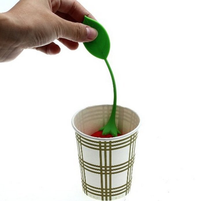 TYHY Set Of 3 Strawberry Silicone Tea Infuser Strainer - Red and Green / Suitable for Use in Teapot, Teacup and... N2