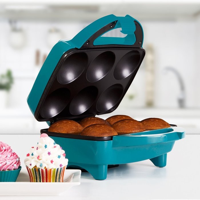 Holstein Housewares HF-09013E Fun Cupcake Maker - Teal N5