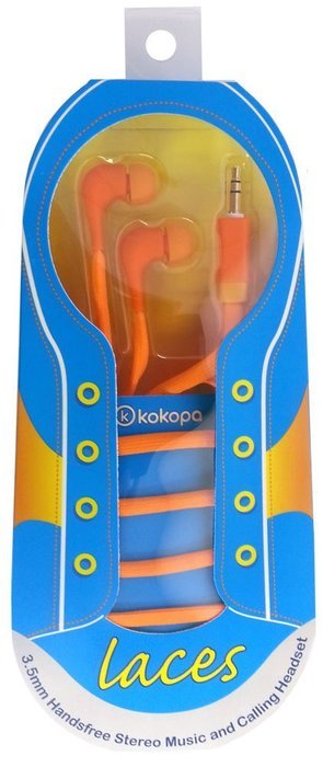 Kokopa Hands free and Music Stereo Earbuds with 3.5mm Jack and Extra Multi Sized Eargels N12