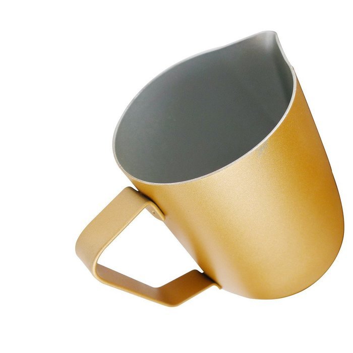 Honeyhome 600ML White Stainless Steel Frothing Pitcher ,Perfect for Latte Coffee Milk N3