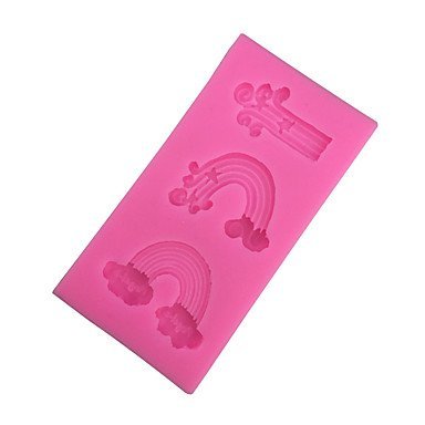 Y&XL&H The Rainbow And Clouds Type Candy Fondant Cake Molds For The Kitchen Baking Molds 12.97.31.2cm