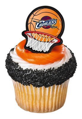 24 ~ NBA Cleveland Cavaliers Rings ~ Designer Cake/Cupcake Topper ~ New!!!!!