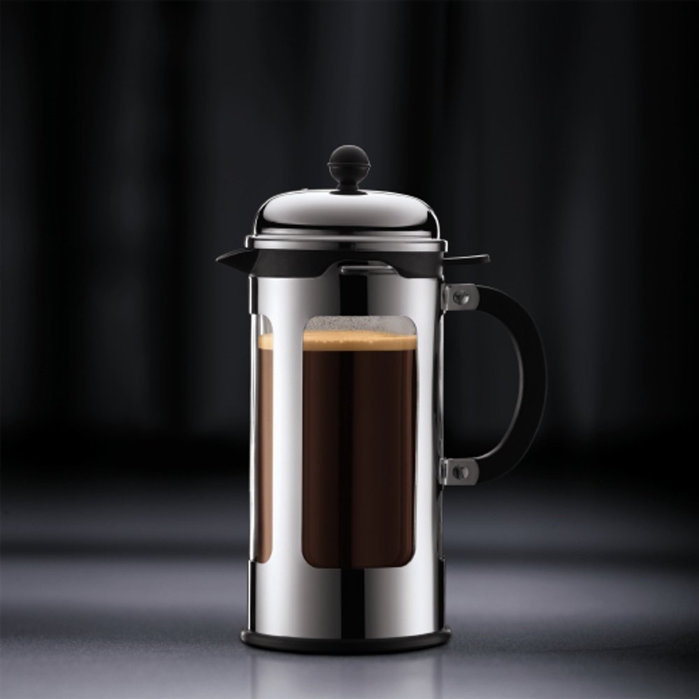 Bodum Chambord 8-Cup French Press Coffee Maker, Silver N9 free image ...