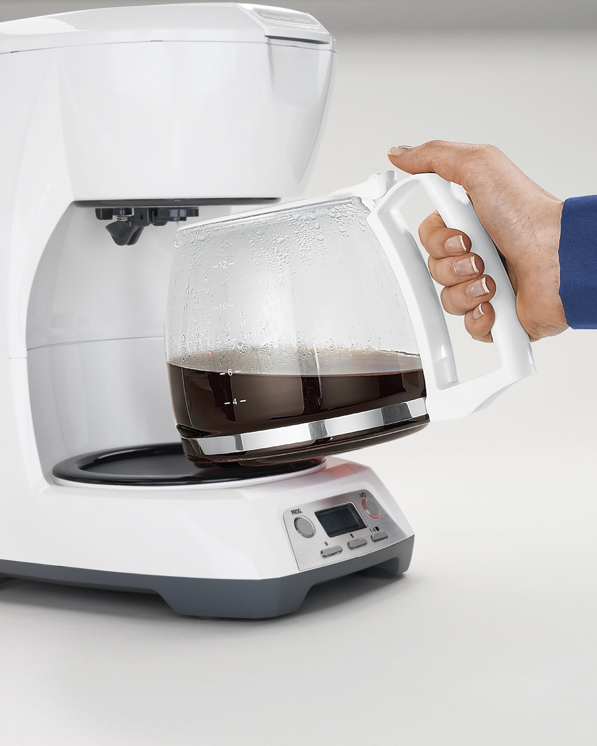 Hamilton Beach 43671 12 Cup Programmable Coffeemaker, White N2 free