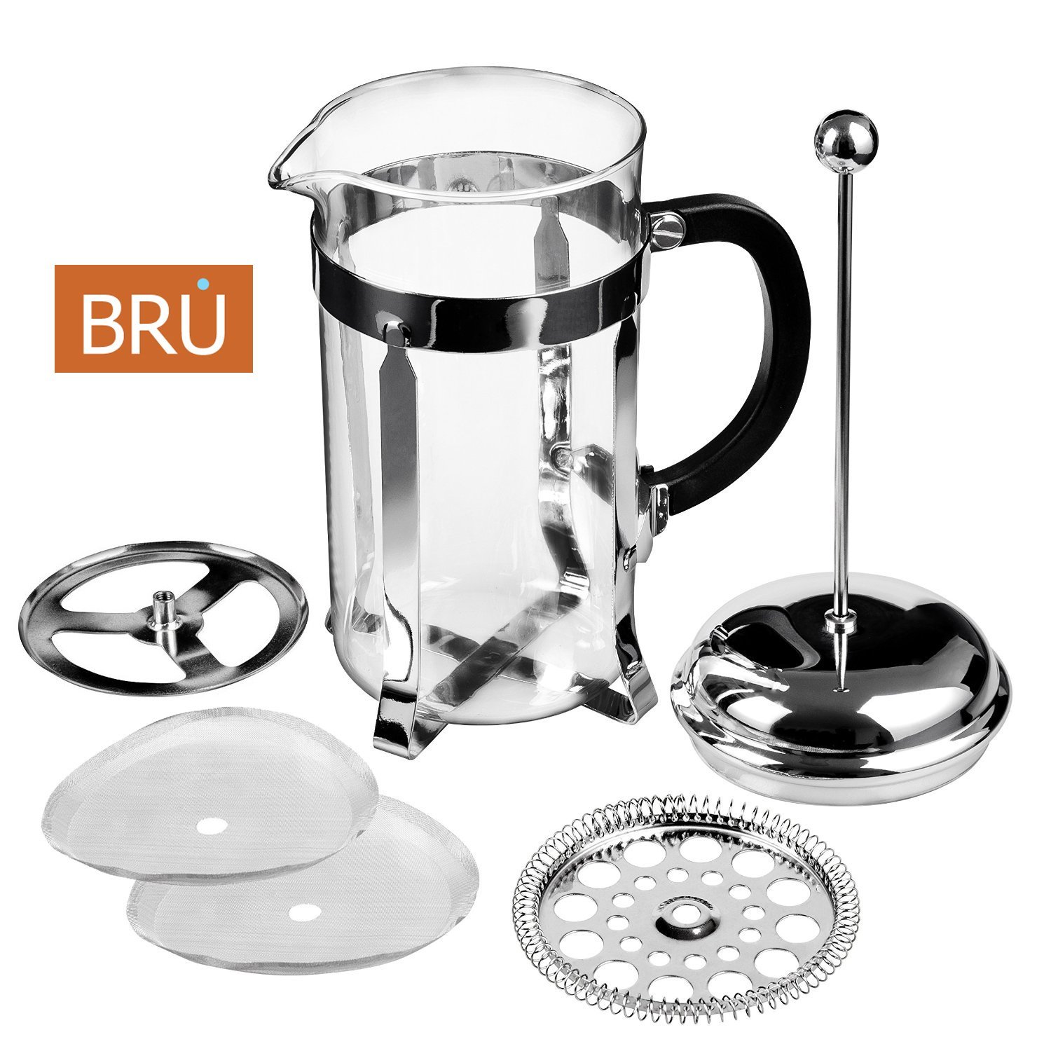 SALE! Classic French Press - BRU USA Coffee & Tea Maker | 8 Cup - 34 Oz ...