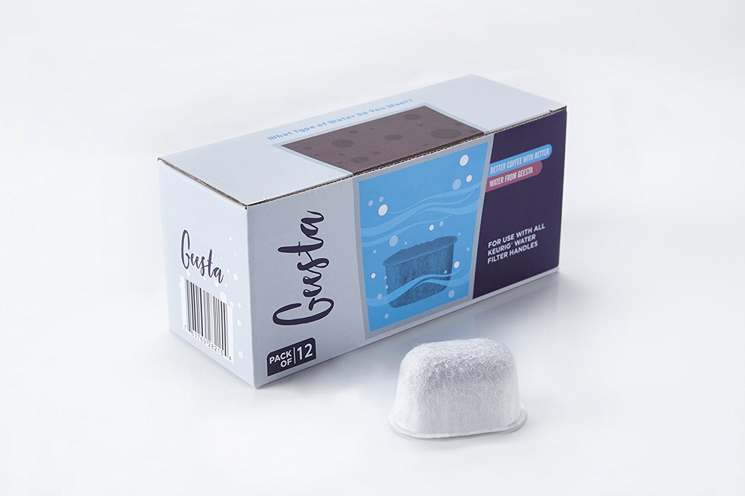 Premium 12Pack Replacement Charcoal Water Filters for Keurig Coffee