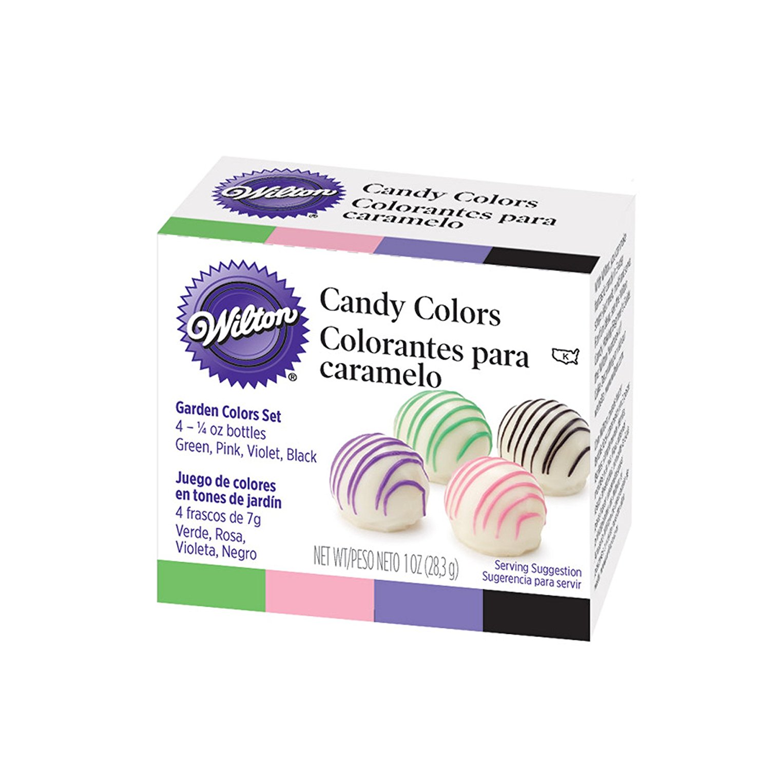 Wilton 1913-1298 Garden Candy Colors Set of 4 1/4 oz bottles M4447 free ...