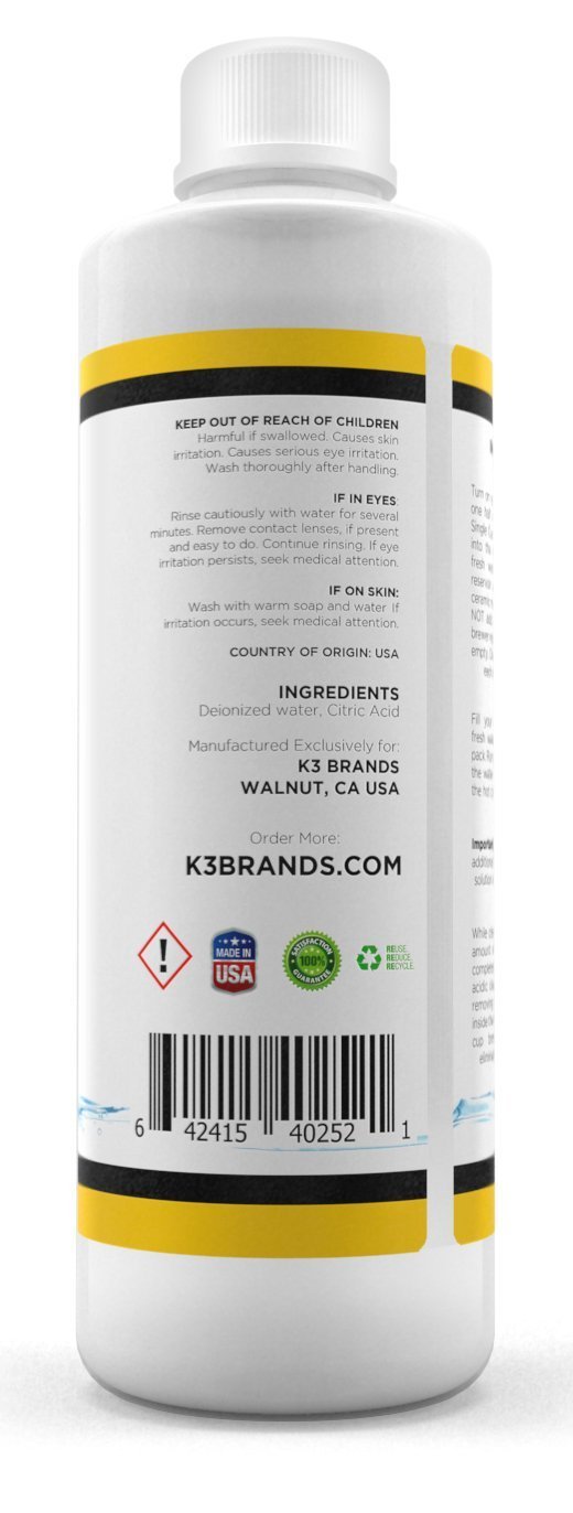 Pure Perk Coffee Machine Cleaner Descaling Solution for All Brands