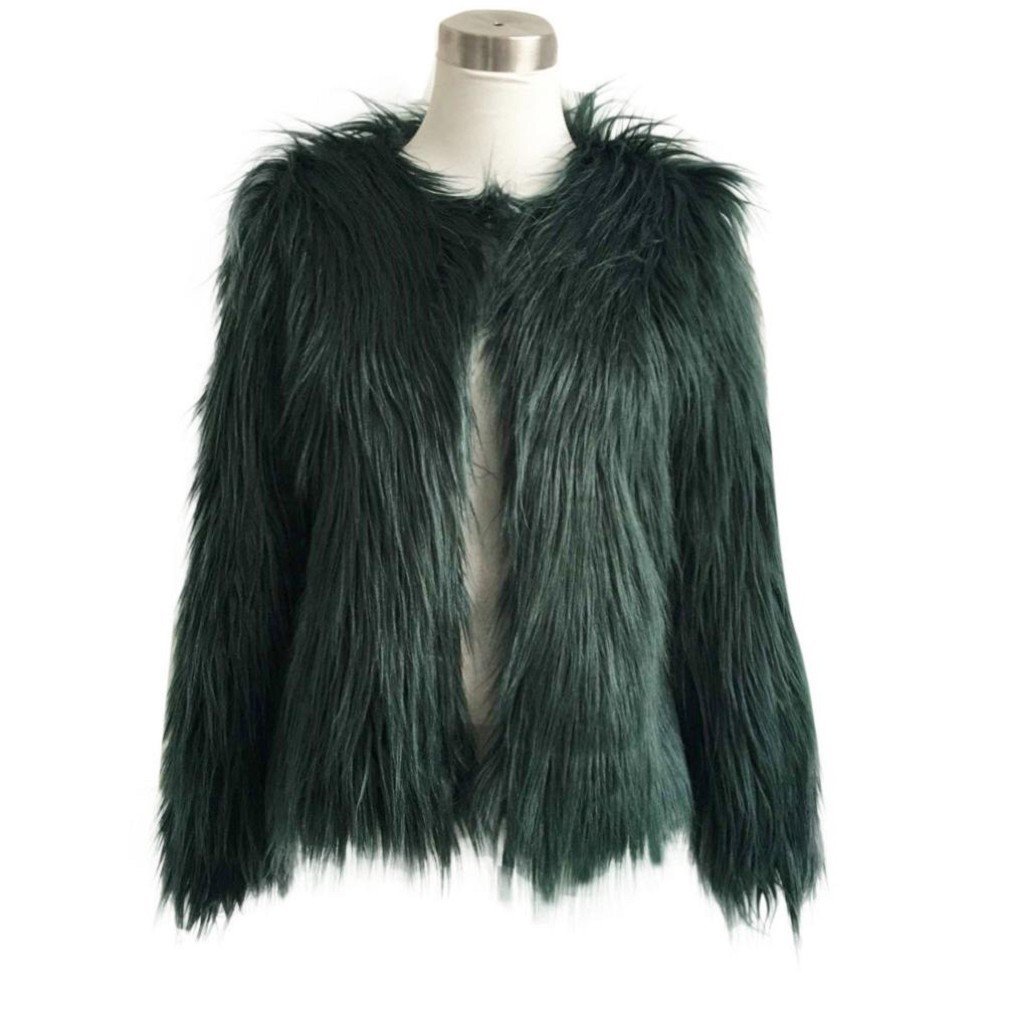 Outerwear,Morecome Womens Warm Faux Fur Fox Coat Jacket Parka Coat N17 ...