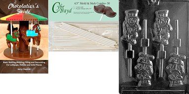 Cybrtrayd P008 Leprechaun Lolly Chocolate Candy Mold with Exclusive Cybrtrayd Copyrighted Chocolate Molding Instructions... N4